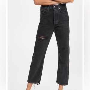 AGOLDE 90’s Crop Mid Rise Loose Straight Jeans